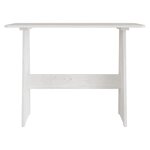 vidaXL Table à manger avec banc Blanc Bois de pin solide