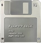 Pièce de monnaie en Argent 2 Dollars g 62.2 (2 oz) Millésime 2024 TechStalgic FLOPPY DISK