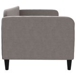 vidaXL Lit de repos taupe 80x200 cm tissu