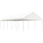 vidaXL Belvédère avec toit blanc 11 15x4 08x3 22 m polyéthylène