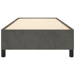 vidaXL Cadre de lit Gris foncé 80x200 cm Velours