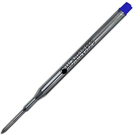 Blister 2 recharges gel bleu pointe moyenne compatible avec sheaffer monteverde