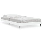 vidaXL Cadre de lit blanc 90x190 cm bois d'ingénierie