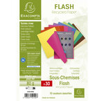 Paquet De 30 Sous-chemises Flash 80 100  Recyclé - 22x31cm - Couleurs Assorties - X 10 - Exacompta