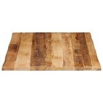 vidaXL Dessus de table bord vivant 90x80x3 8 cm bois de manguier brut