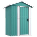 vidaXL Abri de jardin Vert 126x97 5x177 cm Acier galvanisé