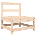 vidaXL Canapé central avec coussins bois de pin massif