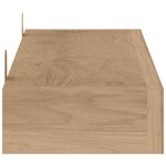 vidaXL Étagères murales 2 Pièces 90x15x4 cm bois de teck massif