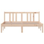vidaXL Cadre de lit Bois massif 140x190 cm