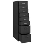 vidaXL Classeur mobile Anthracite 28x41x109 cm Métal