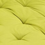 vidaXL Coussin de plancher de palette Coton 120x80x10 cm Vert