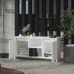 vidaXL Meuble TV Blanc 102x37 5x52 5 cm Bois d'ingénierie