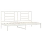 vidaXL Lit de jour sans matelas blanc 90x200 cm bois de pin massif