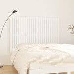 vidaXL Tête de lit murale Blanc 159 5x3x110 cm Bois massif de pin