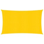 vidaXL Voile d'ombrage 160 g/m² Jaune 2x5 m PEHD