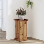 vidaXL Support pour plantes vieux bois 33x33x60 cm bois d'ingénierie