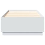 vidaXL Cadre de lit sans matelas blanc 100x200 cm