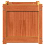vidaXL Jardinière cire marron 40x40x40 cm bois de pin massif