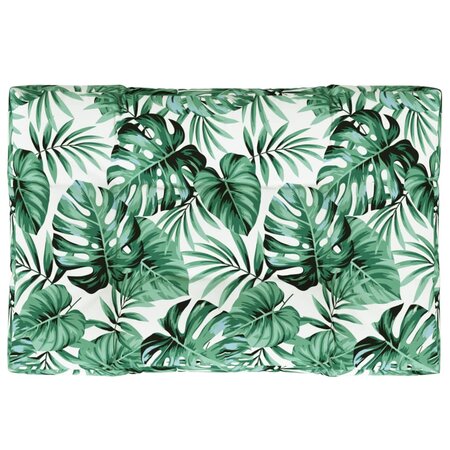 vidaXL Coussin de palette vert 120x80x12 cm tissu