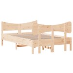 vidaXL Cadre de lit sans matelas 120x190 cm bois de pin massif