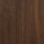 vidaXL Table basse Chêne marron 80x50x40 cm Bois d'ingénierie et fer