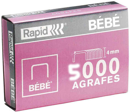 Agrafes BEBE Cuivré 3 x 5000 RAPID