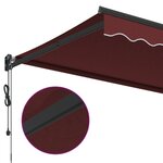 vidaXL Auvent rétractable automatique bordeaux 400x300 cm