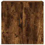 vidaXL Armoire murale chêne fumé 60x31x60 cm bois d'ingénierie