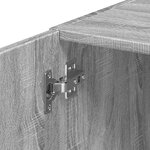 vidaXL Armoire de rangement mince sonoma gris 40x42 5x225 cm
