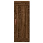 vidaXL Buffet haut Chêne marron 34 5x34x180 cm Bois d'ingénierie