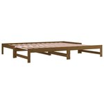 vidaXL Lit coulissant Marron miel 2x(90x200) cm Bois de pin solide