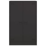 vidaXL Buffet noir 67x39x107 cm acier