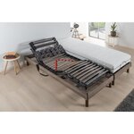 Ensemble matelas + sommier relaxation électrique - 2 x 90 x 200 cm - Matelas ressorts ensachés