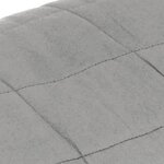 vidaXL Couverture lestée Gris 155x220 cm 7 kg Tissu