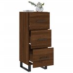 vidaXL Buffet Chêne marron 34 5x34x90 cm Bois d'ingénierie
