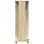 vidaXL Garde-robe avec roues chêne sonoma 102x38x110cm bois ingénierie
