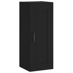 vidaXL Buffet haut Noir 34 5x34x180 cm Bois d'ingénierie