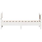 vidaXL Cadre de lit sans matelas blanc 100x200 cm bois de pin massif