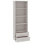 vidaXL Buffet HAMAR Blanc 60x35x180 cm Bois de pin massif