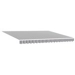 vidaXL Auvent rétractable anthracite et blanc 4x3 m tissu et aluminium