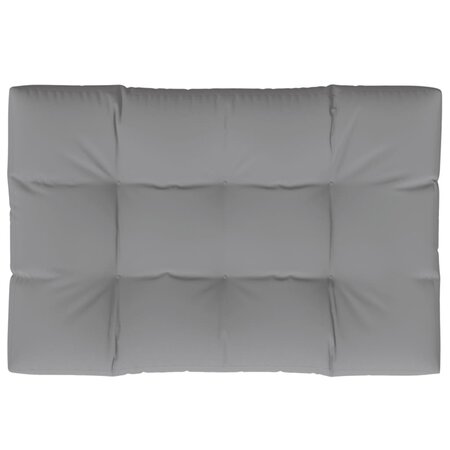 vidaXL Coussin de palette 120x80x12 cm gris tissu