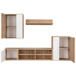Vidaxl meuble mural tv 5 pcs chêne sonoma