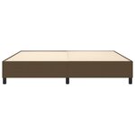 vidaXL Cadre de lit Marron foncé 200x200 cm Tissu