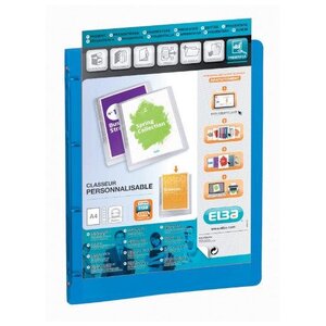 classeur à anneaux pour présentation POLYVISION Dos 20 mm Bleu ELBA