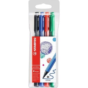 STABILO Pochette x 4 stylos-feutres pointMax