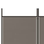 vidaXL Cloison de séparation 4 panneaux Anthracite 200x200 cm Tissu