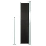 vidaXL Auvent latéral rétractable de patio 140x300 cm Noir
