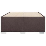 vidaXL Cadre de lit marron foncé 120x190 cm tissu