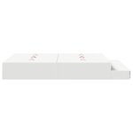 vidaXL Cadre de lit de rangement Blanc 140x190 cm