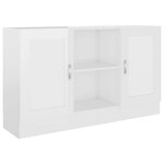 vidaXL Buffet Blanc brillant 120x30 5x70 cm Bois d'ingénierie